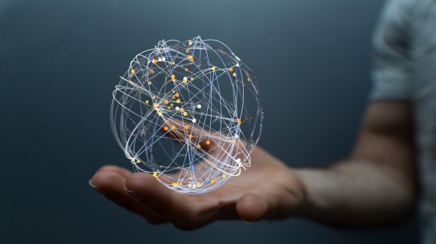 3d全球人际网络图片下载