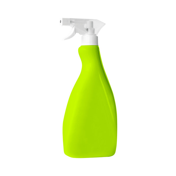 绿色喷雾瓶隔离图片下载