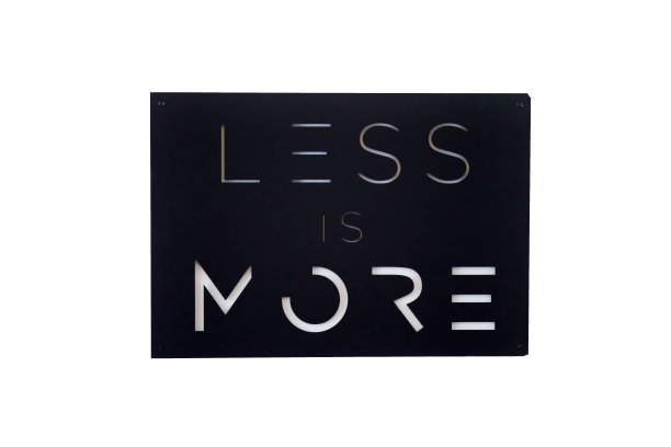 插图少是多的标志与白色的背景图片下载