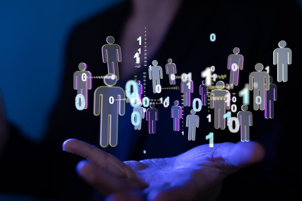 一个连接符号的数字，互动和全球传播的概念图片下载