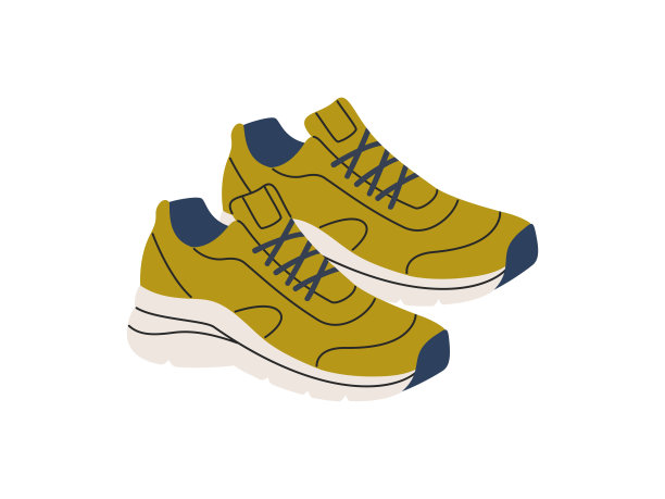 一双运动鞋。训练或健身用的现代鞋图片下载