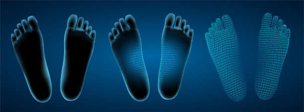 3d插图，矢量足量，健康和鞋的选择图片下载