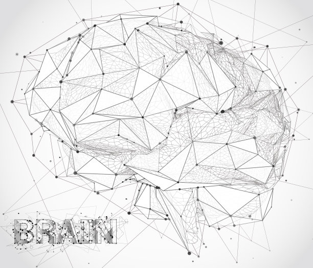 三维矢量网络大脑。神经网络海量数据处理图片下载