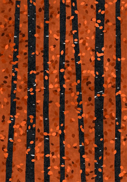 用树木抽象表现秋天图片下载