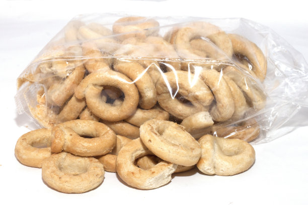 在透明塑料袋包装孤立的白色背景图片下载