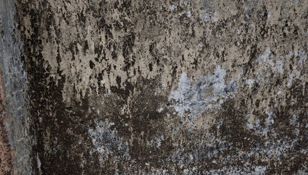 旧墙的纹理背景充满污渍和划痕，垃圾的纹理背景图片下载