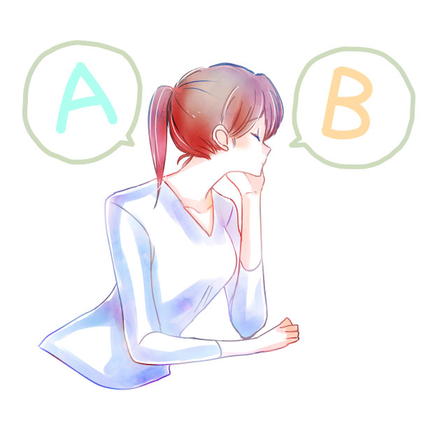 一个女人思考的插图图片下载