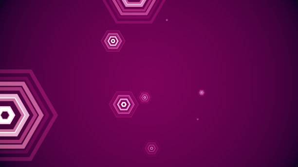 六边形在色彩斑斓的背景上拔地而起图片下载