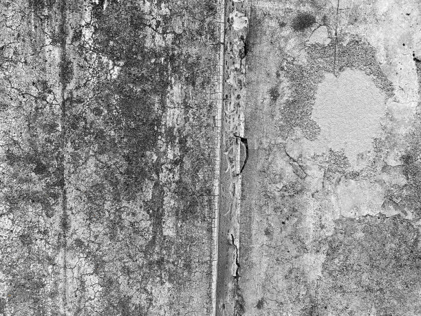 恶化的混凝土墙。图片下载