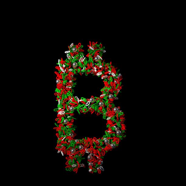 散落的圣诞字母和符号孤立在黑色背景上图片下载