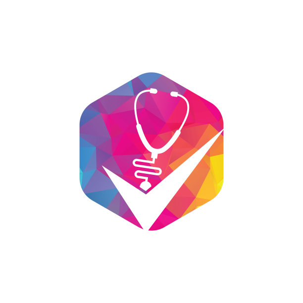 健康检查标志设计模板。图片下载