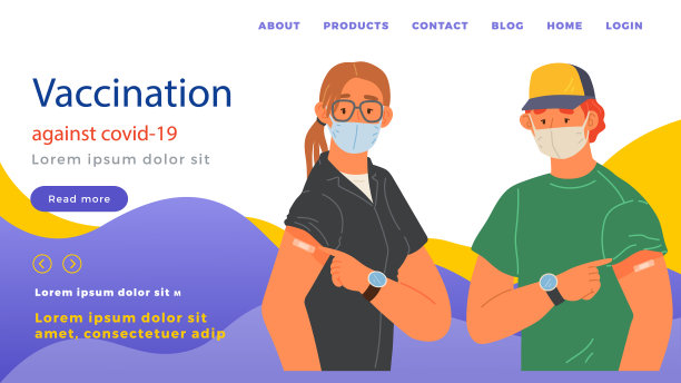 阻止冠状病毒传播的概念。疫苗接种宣传片，免疫工作人员。疫苗可以拯救生命图片下载