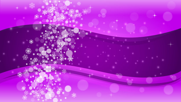 圣诞和新年的紫外线雪花图片下载