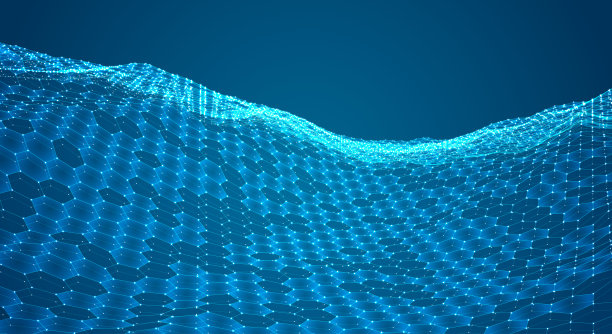 矢量三维对象从六边形网格与点。时尚的设计图片下载