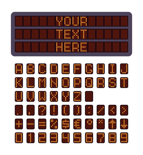 信息文字板，数字可变路标建设集图片下载