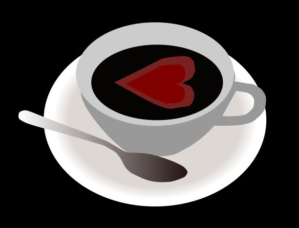 插图黑咖啡在杯子里图片下载