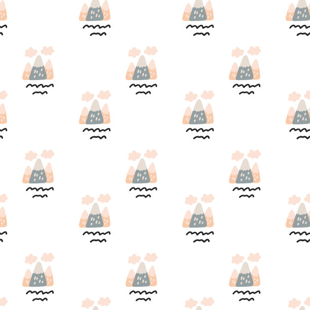 朴素简约的图案甜美的山峦图片下载