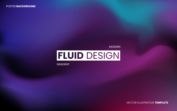 抽象模糊梯度流体矢量背景设计壁纸模板与动态颜色，波浪，和混合。未来的现代背景设计的商业，演示，广告，横幅图片下载
