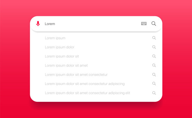 搜索栏与用户界面UX设计和网站的建议。搜索地址和导航栏图标。网站搜索表单模板的集合。搜索引擎网页浏览器窗口模板。图片下载