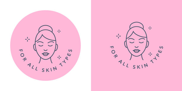 适用于所有皮肤类型的矢量图标徽章标志图片下载