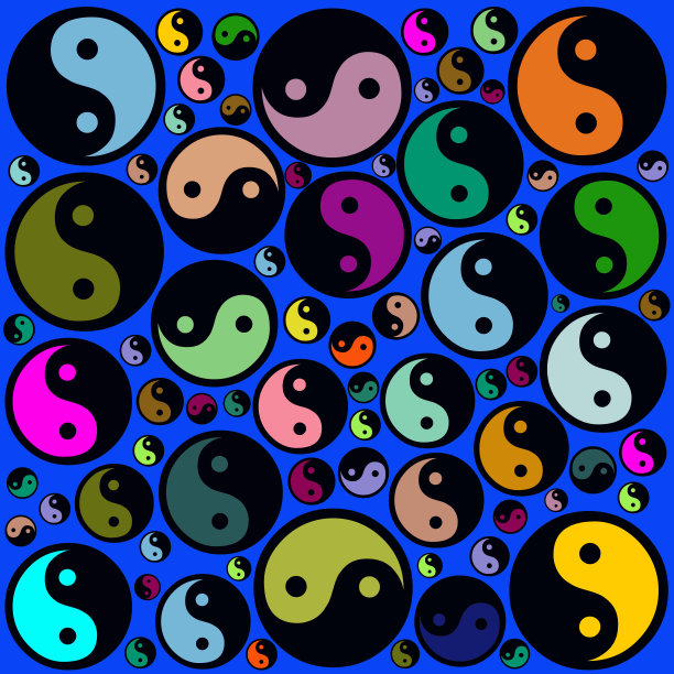 无缝阴阳图案图片下载