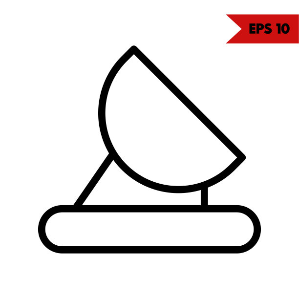 图解卫星线图标图片下载