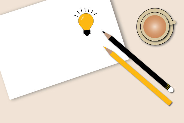 白色纸铅笔和木制背景的热咖啡杯。商业和财务增长的概念。图片下载