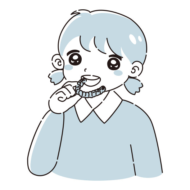 儿童牙齿矫正器具的图示图片下载