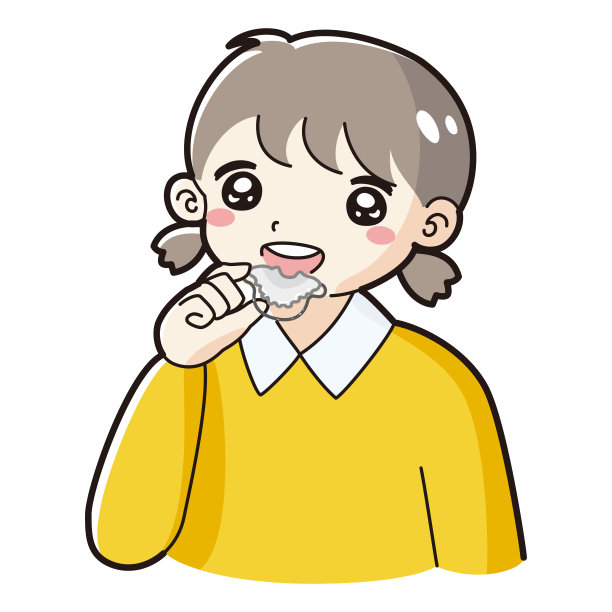 儿童牙齿矫正器具的插图图片下载