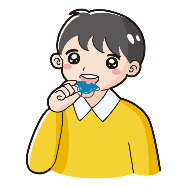 儿童牙齿矫正器具的插图图片下载