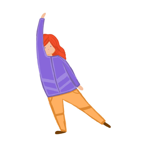 女孩在户外运动图片下载