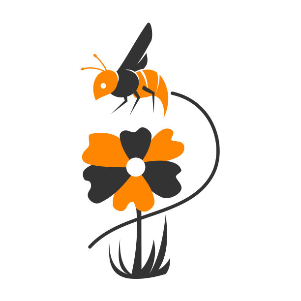 蜂蜜蜜蜂动物标志矢量图标插图品牌标识图片下载