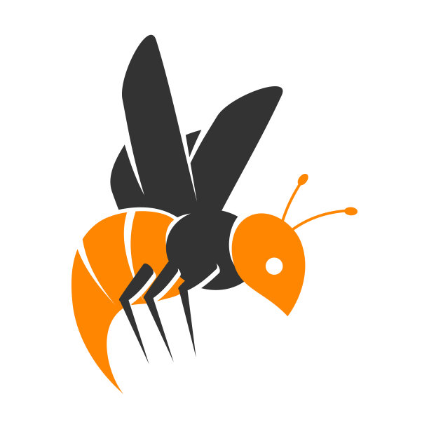 蜂蜜蜜蜂动物标志矢量图标插图品牌标识图片下载