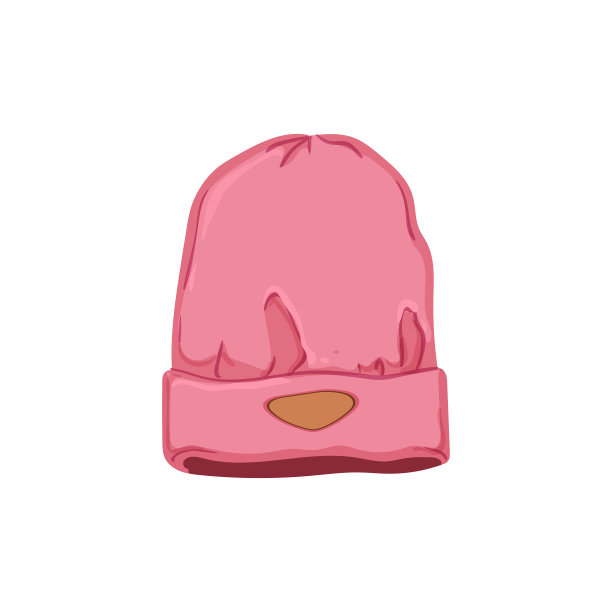 寒冷的冬天帽子女人卡通矢量插画图片下载