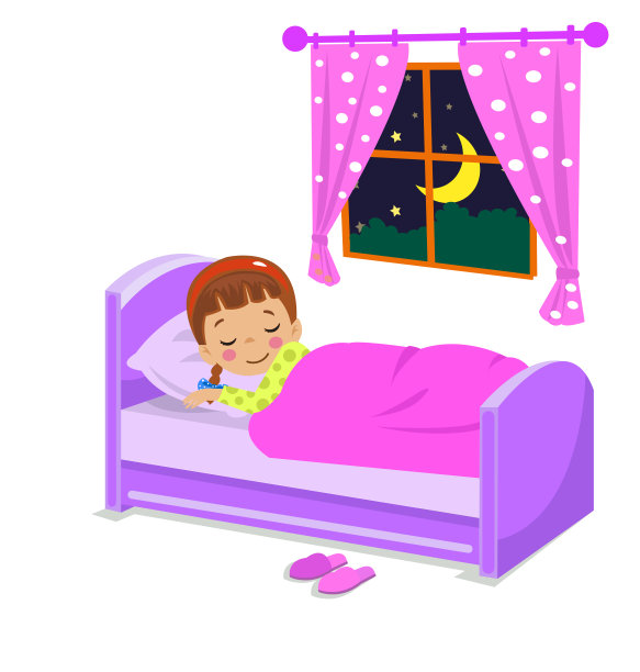 可爱的男孩晚上睡觉图片下载