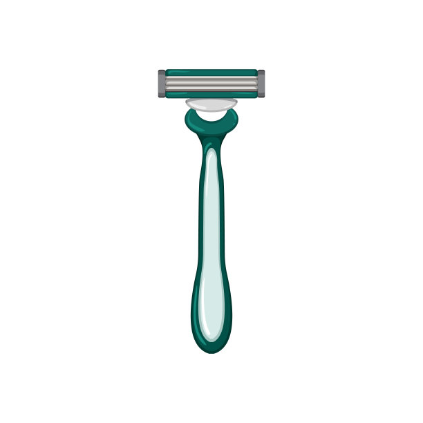 剃须刀卡通矢量插图图片下载