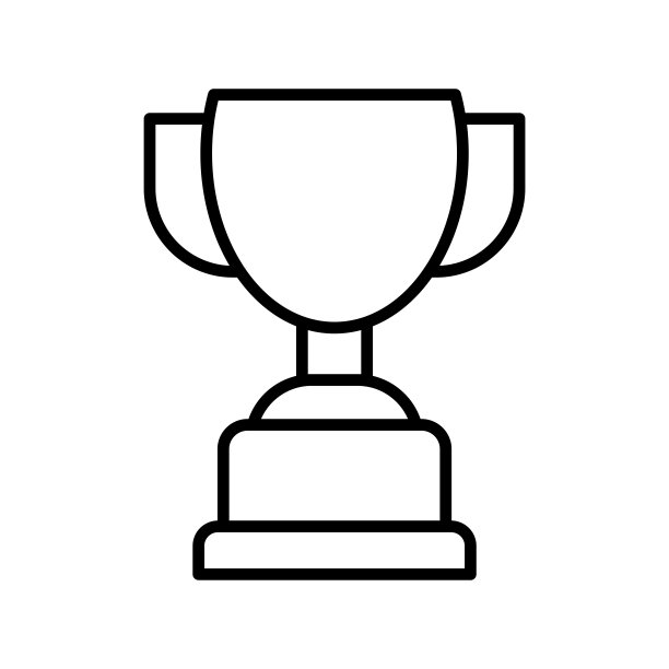 奖杯图标矢量设计模板图片下载