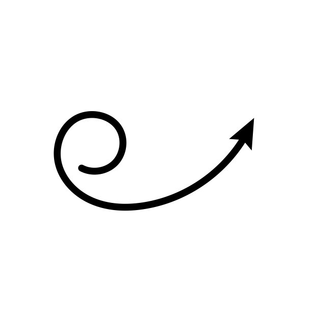 箭头圈上下黑色手绘图标插图矢量图片下载