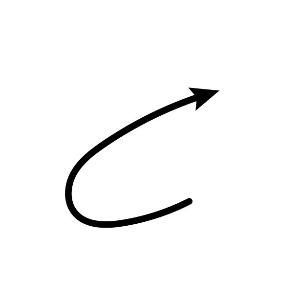 箭头圈上下黑色手绘图标插图矢量图片下载