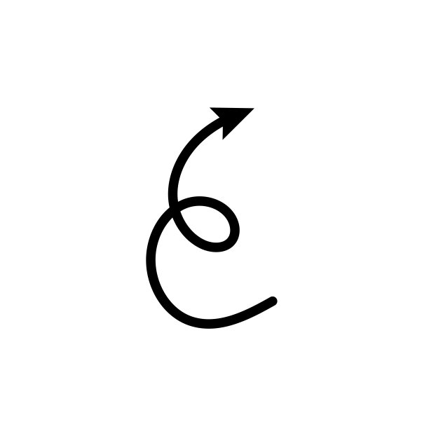 箭头圈上下黑色手绘图标插图矢量图片下载