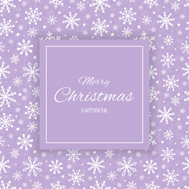 带有节日雪花的圣诞贺卡。圣诞节的愿望。向量图片下载