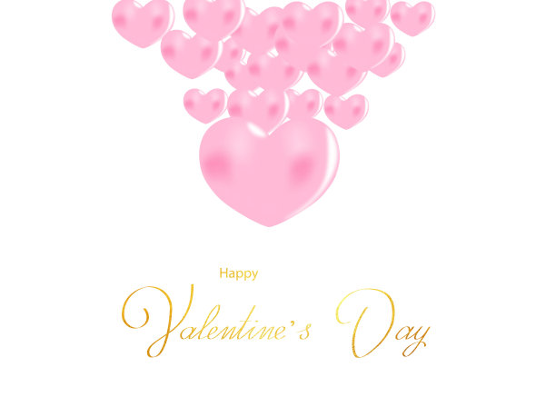 漂亮的情人节卡片，也可以用作传单或横幅图片下载