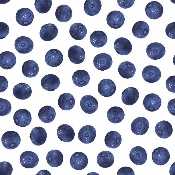 蓝莓无缝模式图片下载