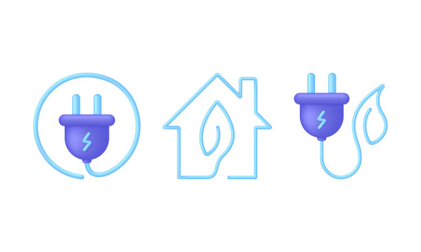 3D绿色能源插图。替代能源概念，清洁能源生产方法。图片下载