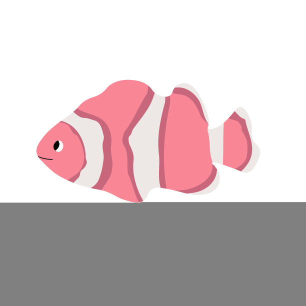 可爱的矢量海洋插画与小丑鱼。水下卡通动物。海洋动物。可爱的儿童设计织物，衣服，书，明信片，包装纸。图片下载