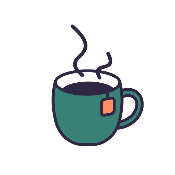 一杯茶的图标。为您的设计孤立的矢量插图符号图片下载