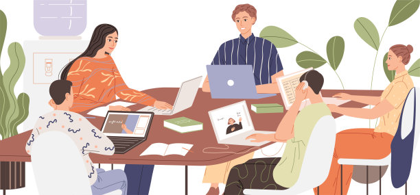 班里的学生一起学习材料图片下载