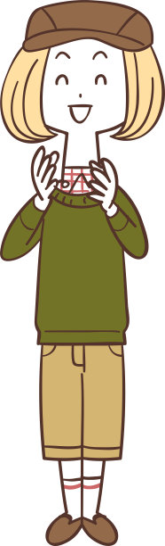 年轻女子拍手大笑图片下载