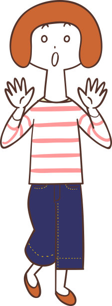 一个惊讶的年轻女子的形象图片下载