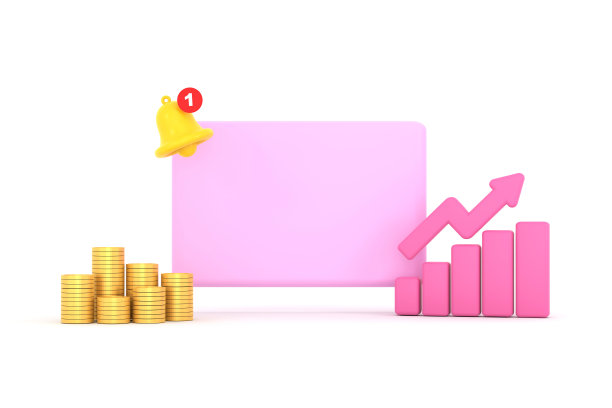 空提醒弹出，通知铃声图标与图表和硬币图片下载